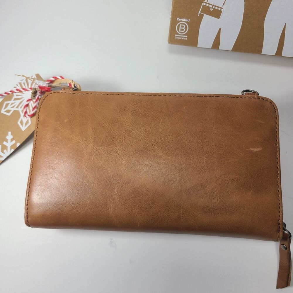 The Sak Iris Smartphone Crossbody Wallet Wristlet Leather Floral Embossed Flower - Picture 10 of 10